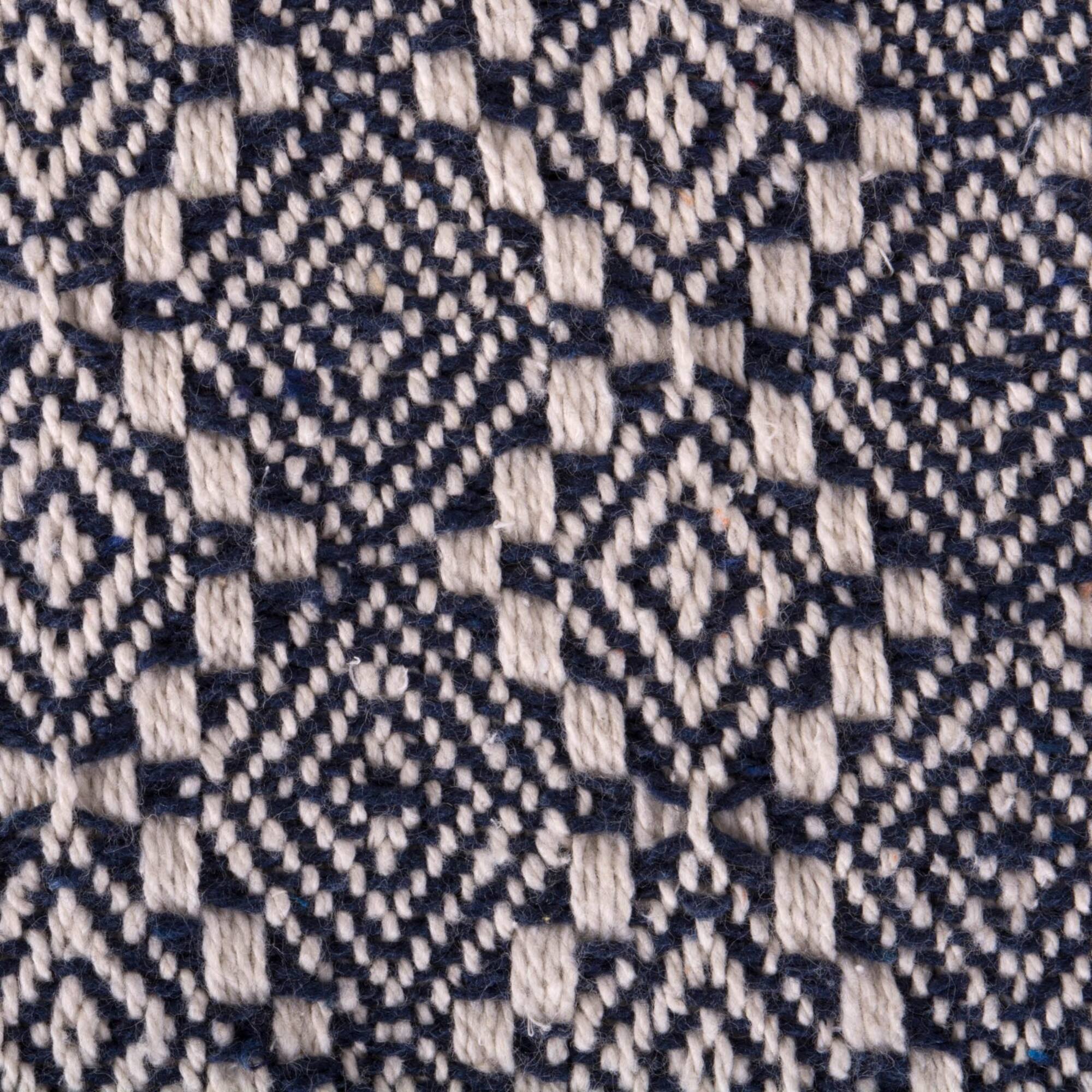 DII® Navy Diamond Stitch Throw